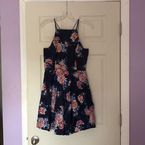 Floral blue dress!